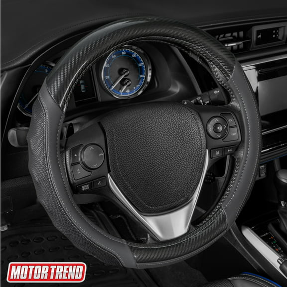 Cosmos Selective 82432 Grey Black Steering Wheel Cover 